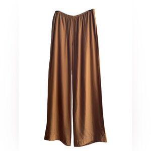 Vince Wide Leg Pull On Silk/Rayon Pant